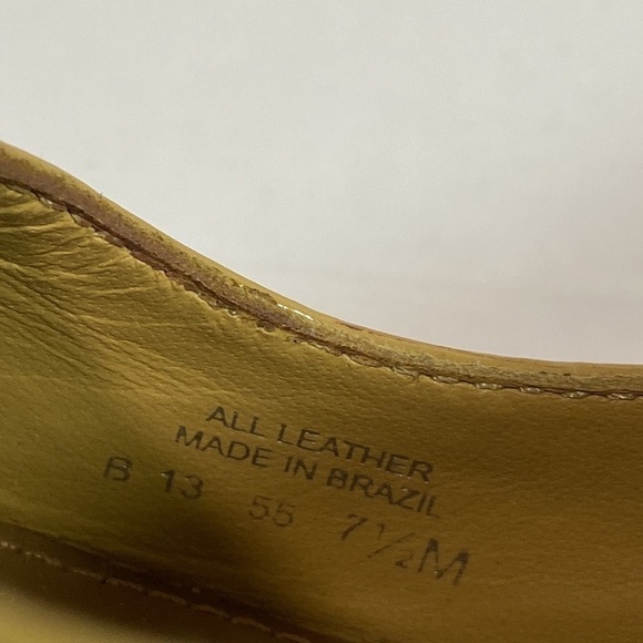 Tory Burch open toe pump mustard yellow - Picture 12 of 15